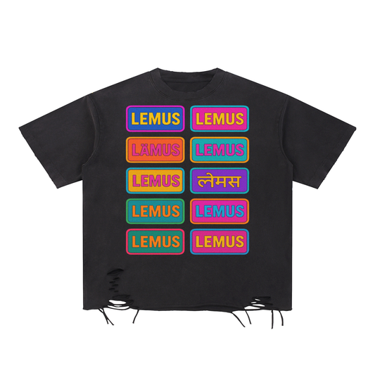 Washed/Distressed LEMUS T-Shirt