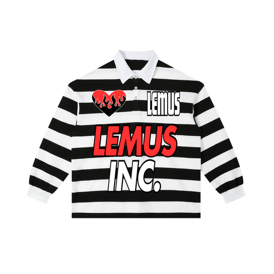 Color Block Stripe Polo Shirt