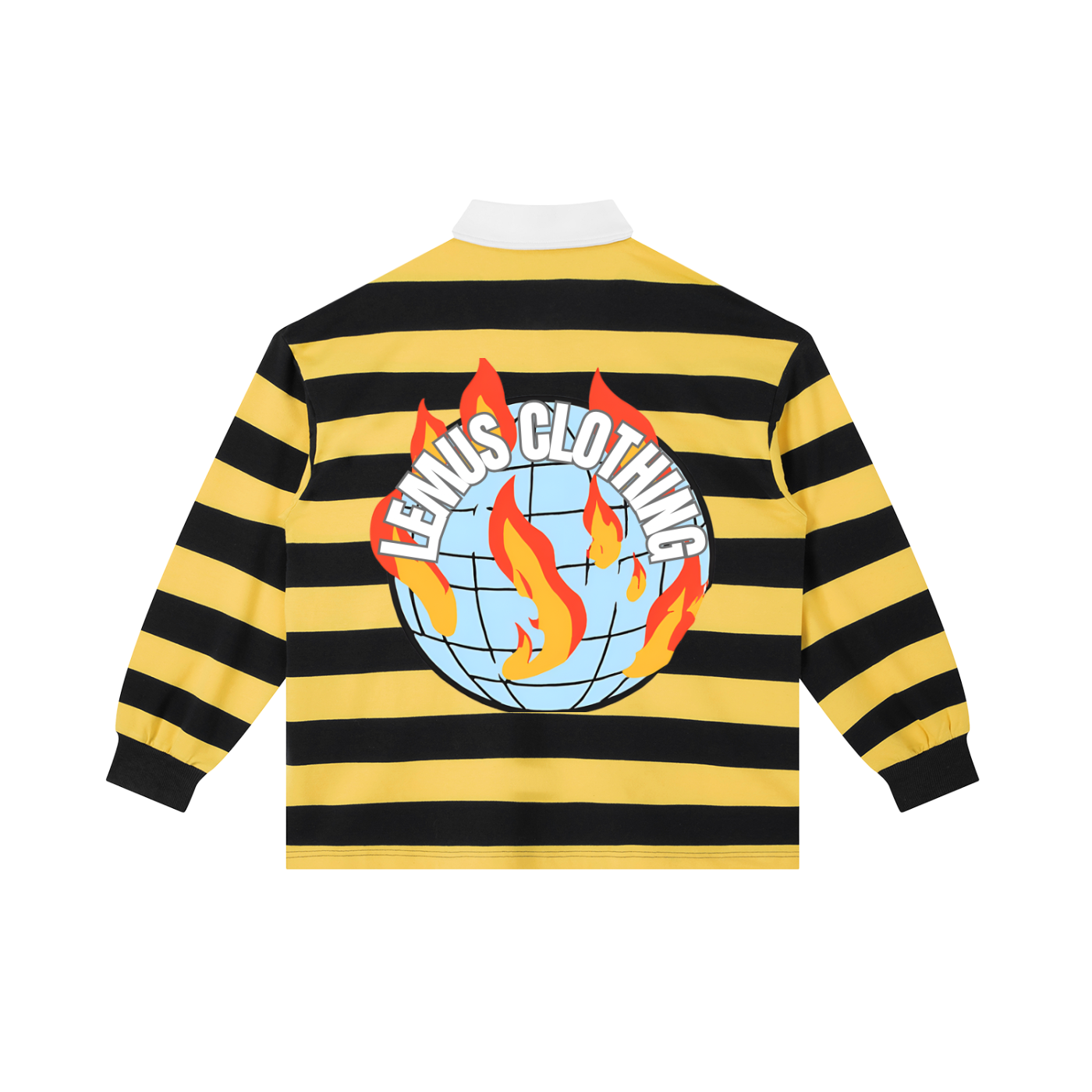 Color Block Stripe Polo Shirt