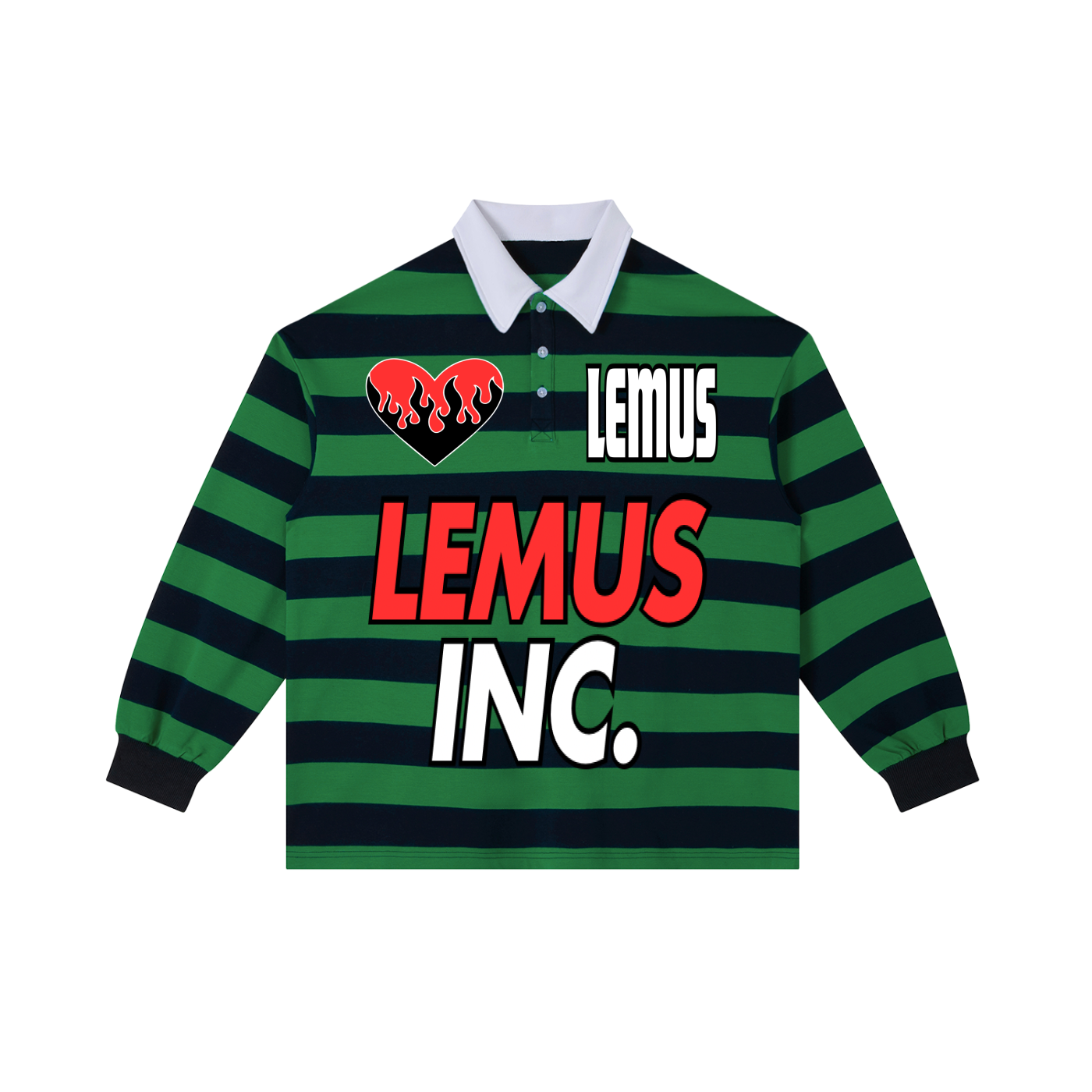 Color Block Stripe Polo Shirt