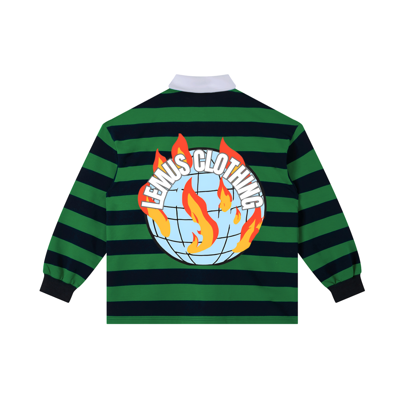 Color Block Stripe Polo Shirt