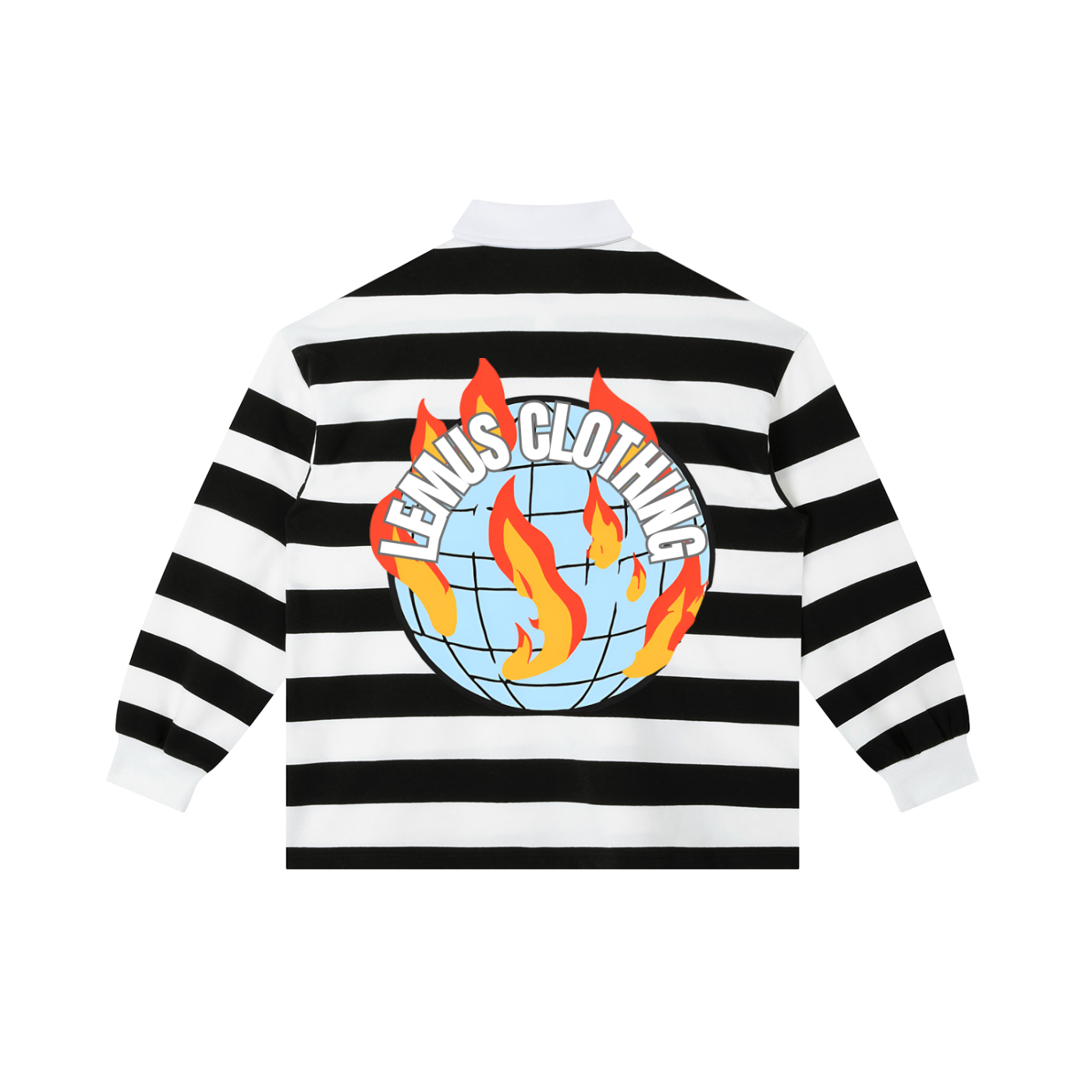 Color Block Stripe Polo Shirt