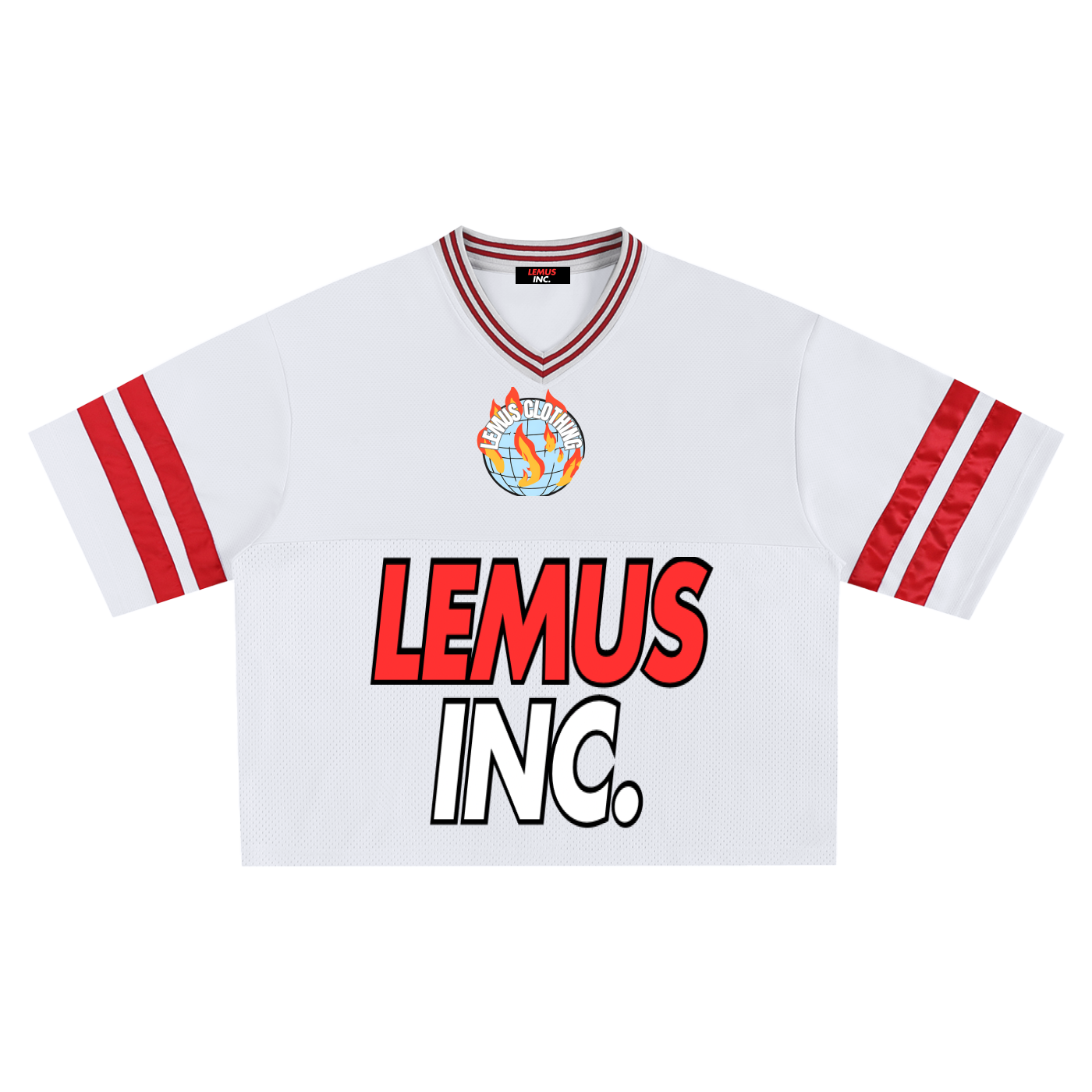 Taped Mesh Boxy T-shirt